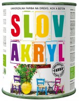 Farba - Slovakryl - vodou riediten 0,75 kg - SLOVLAK